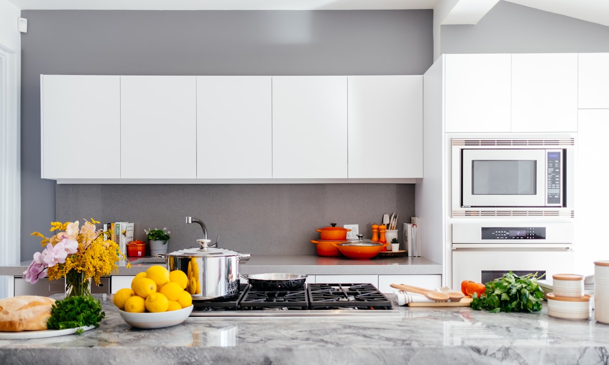 Modern kitchen with elegant cabinets